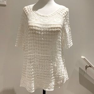 White crochet top